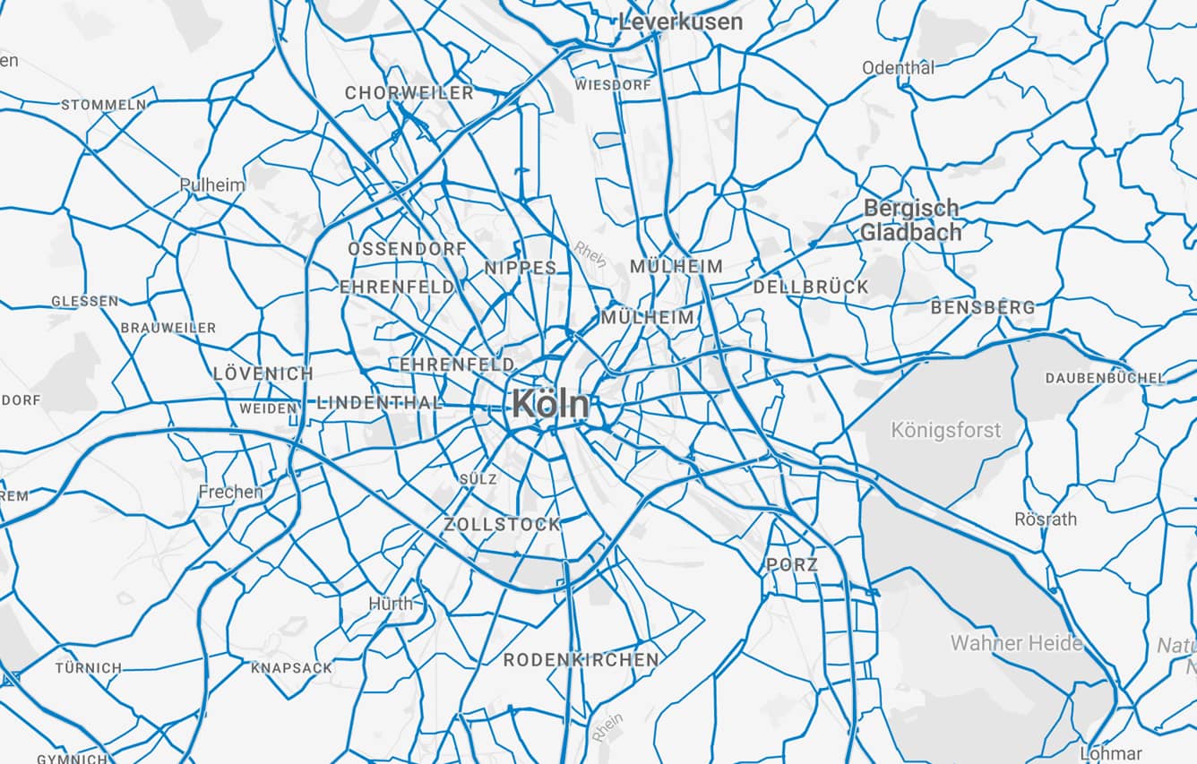 Stadtkarte Köln